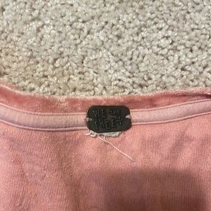 Free People We The Free Crushed Velvet Tee Dress